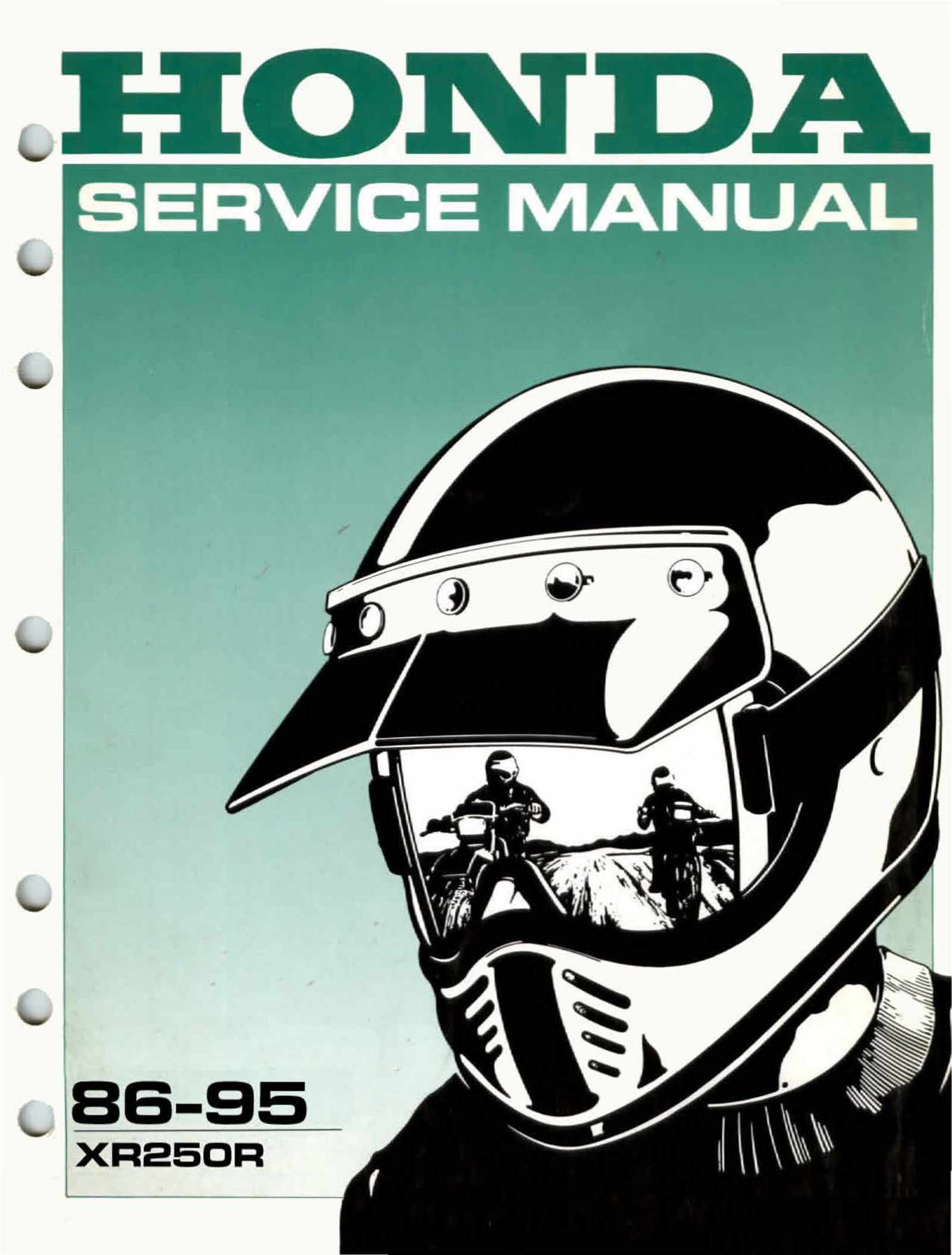 Select Access 1992 Honda XR250L Haynes Online Repair Manual 