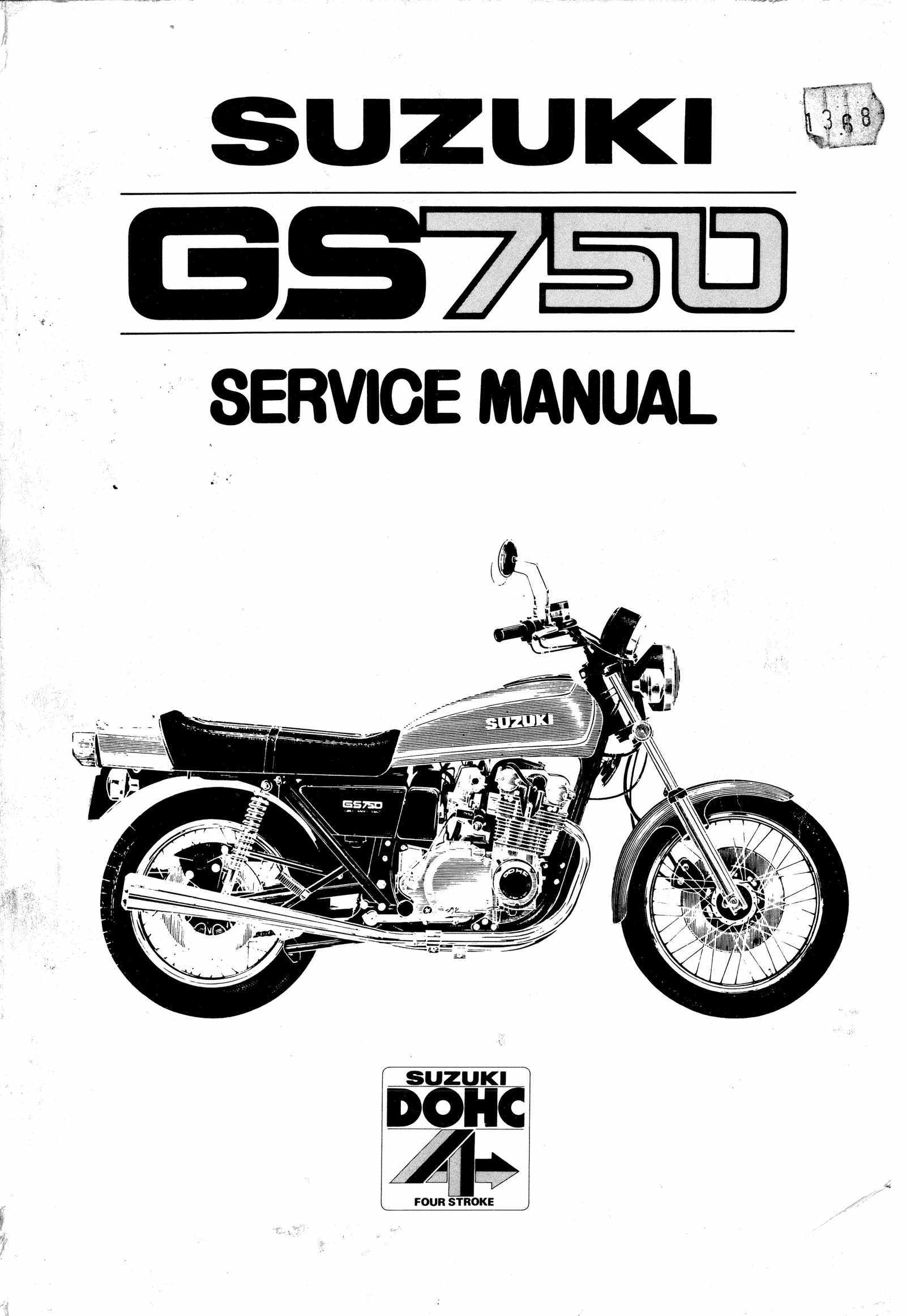 Suzuki GS750 E ES Workshop Service Shop Manual GS750E GS750ES 